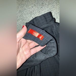 Women’s black pinstripe pants
